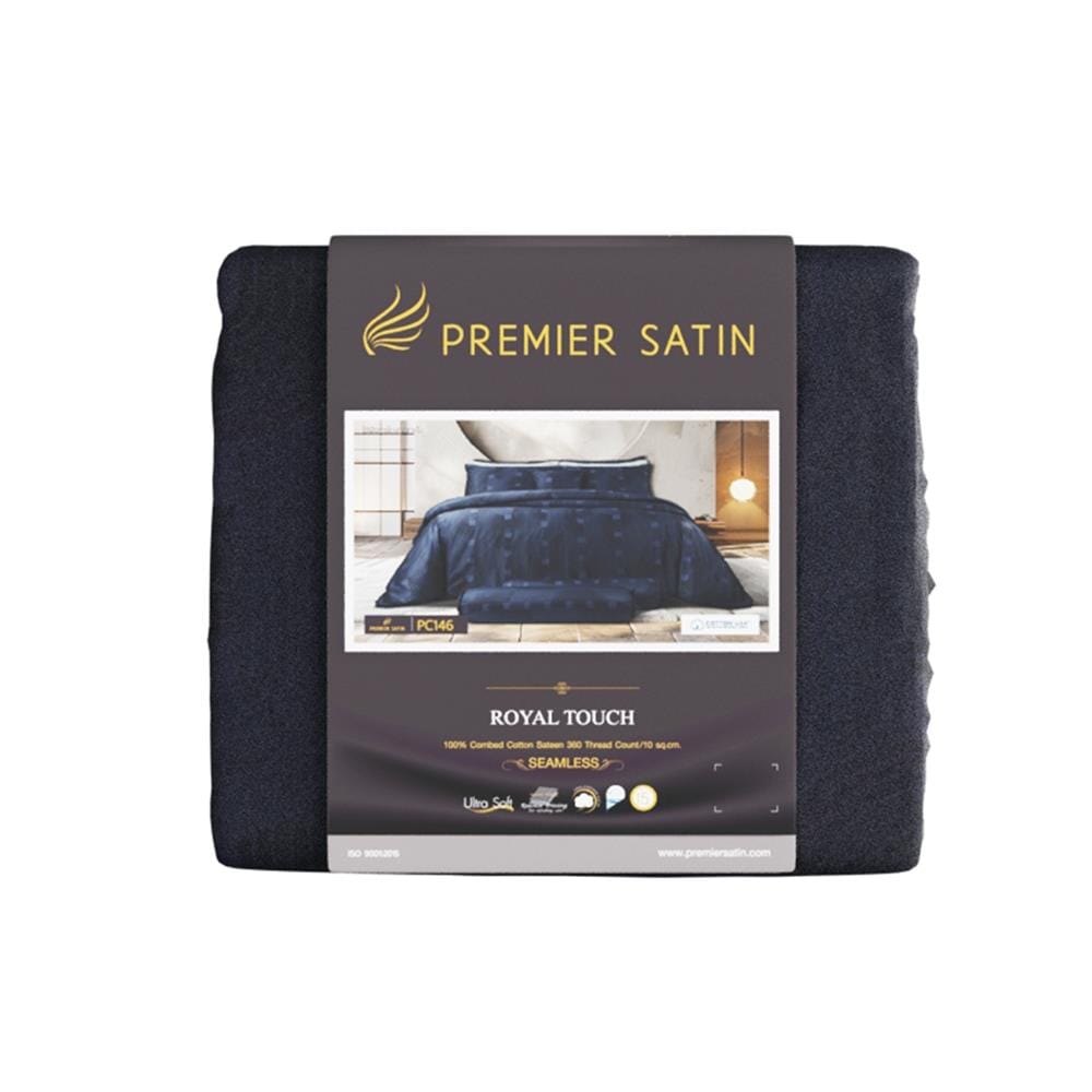 ชุดผ้าปูที่นอน 5 ฟุต (ชุด 3 ชิ้น) PREMIER SATIN ROYAL TOUCH PRINT PC146
