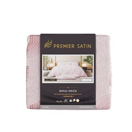 ชุดผ้าปูที่นอน 6 ฟุต (ชุด 3 ชิ้น) PREMIER SATIN ROYAL TOUCH PRINT PC145_4