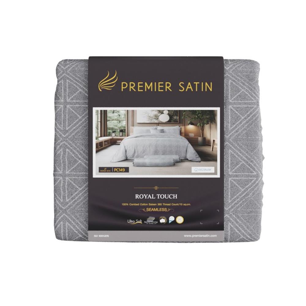 ชุดผ้าปูที่นอน 3.5 ฟุต (ชุด 2 ชิ้น) PREMIER SATIN ROYAL TOUCH PRINT PC149
