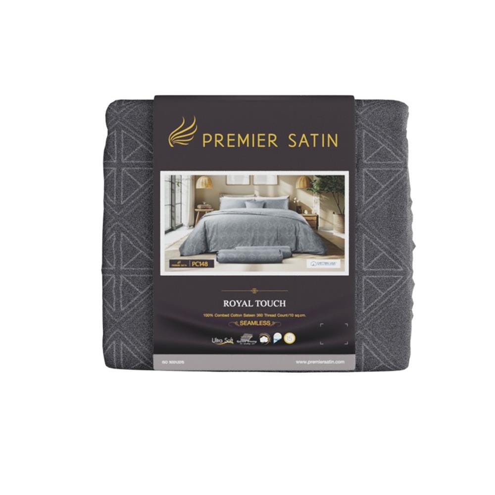 ชุดผ้าปูที่นอน 3.5 ฟุต (ชุด 2 ชิ้น) PREMIER SATIN ROYAL TOUCH PRINT PC148