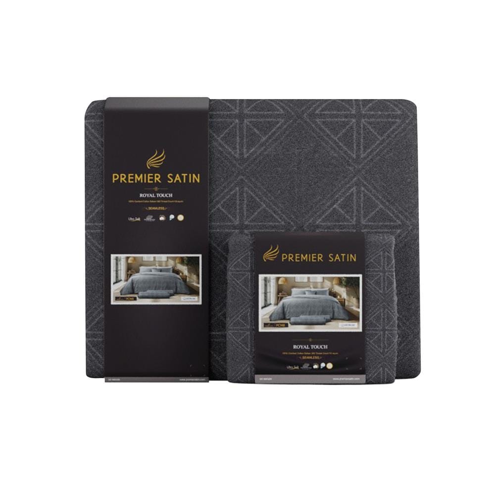 ชุดผ้าปูที่นอน 3.5 ฟุต (ชุด 4 ชิ้น) PREMIER SATIN ROYAL TOUCH PRINT PC148