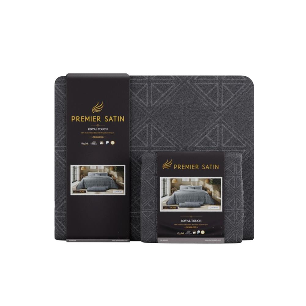 ชุดผ้าปูที่นอน 6 ฟุต (ชุด 6 ชิ้น) PREMIER SATIN ROYAL TOUCH PRINT PC148