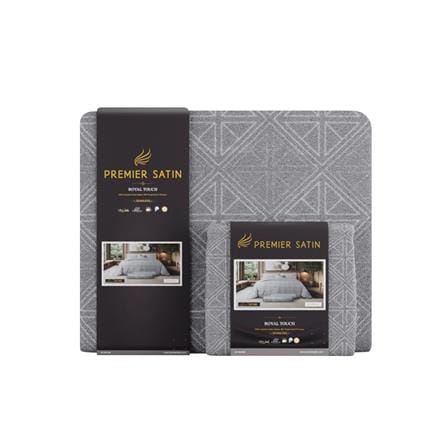 ชุดผ้าปูที่นอน 6 ฟุต (ชุด 6 ชิ้น) PREMIER SATIN ROYAL TOUCH PRINT PC149_4