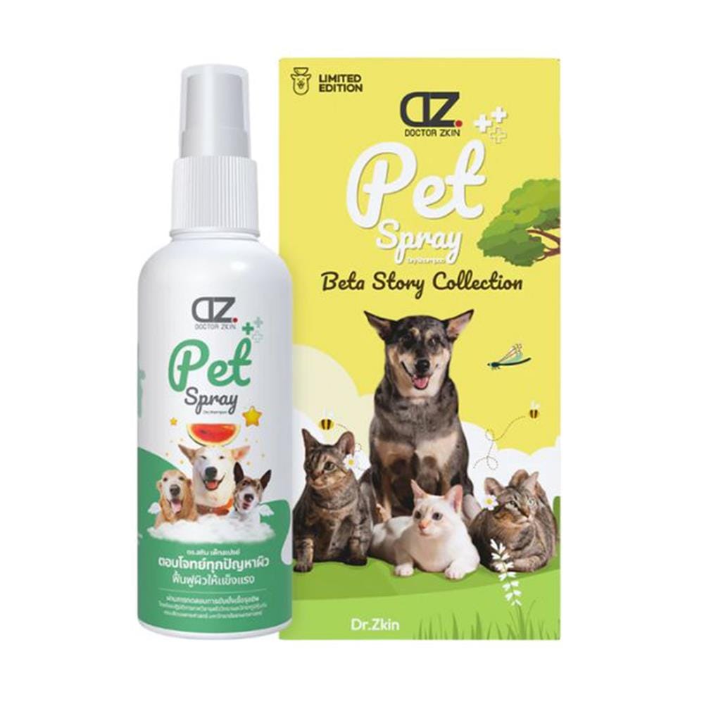 สเปรย์บำรุงผิวและขนสุนัข DR.ZKIN PET SPRAY BETA STORY COLLECTION 100 มล.