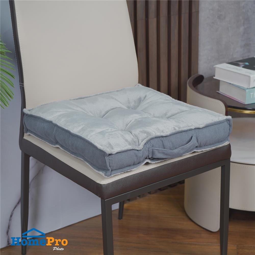 เบาะรองนั่ง HOME LIVING STYLE PROTER 17x17 นิ้ว สีเทา