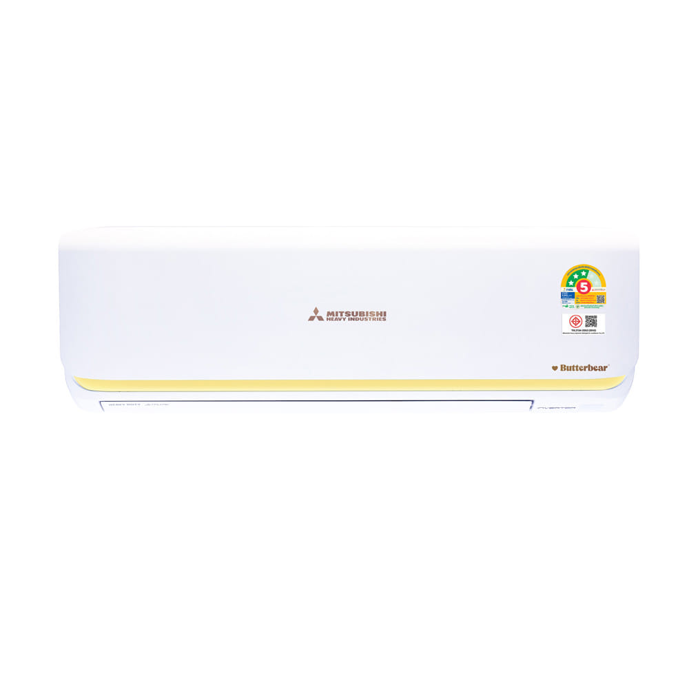 แอร์ผนัง MITSUBISHI HEAVY DUTY BUTTA SERIES SRK13YYS-W1/B 12406 บีทียู อินเวอร์เตอร์