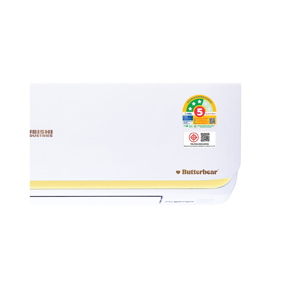แอร์ผนัง MITSUBISHI HEAVY DUTY BUTTA SERIES SRK10YYS-W1/B 9633 บีทียู อินเวอร์เตอร์