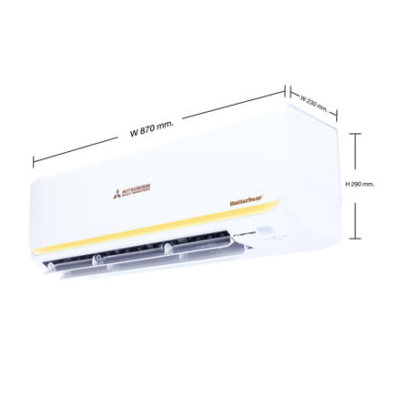 แอร์ผนัง MITSUBISHI HEAVY DUTY BUTTA SERIES SRK10YYS-W1/B 9633 บีทียู อินเวอร์เตอร์_5