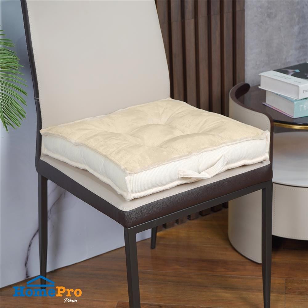 เบาะรองนั่ง HOME LIVING STYLE PROTER 17x17 นิ้ว สีครีม