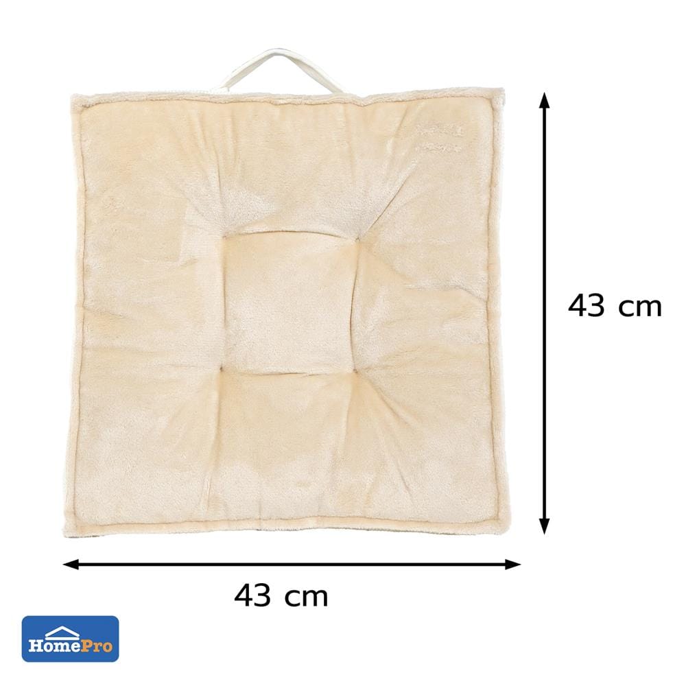 เบาะรองนั่ง HOME LIVING STYLE PROTER 17x17 นิ้ว สีครีม