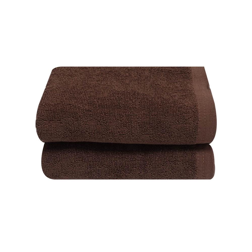 ผ้าขนหนู DREAMERY PLAIN COLOR 15x30 นิ้ว สีน้ำตาล (แพ็ก 2 ชิ้น)