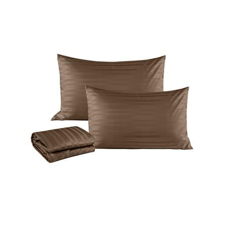 ชุดผ้าปูที่นอน 6 ฟุต (ชุด 3 ชิ้น) HOME LIVING STYLE LAMOON สี BROWN_2