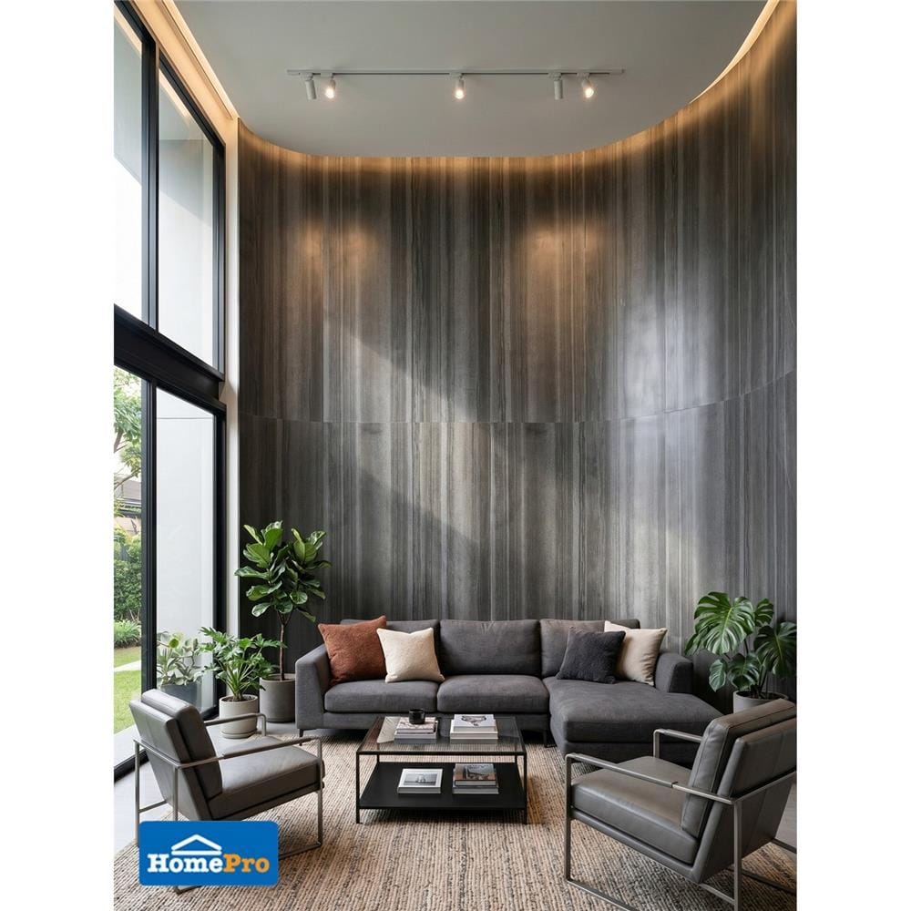 แผ่นหินวีเนียร์ STONE DECOR 122x244 ซม. คานัล ดำ
