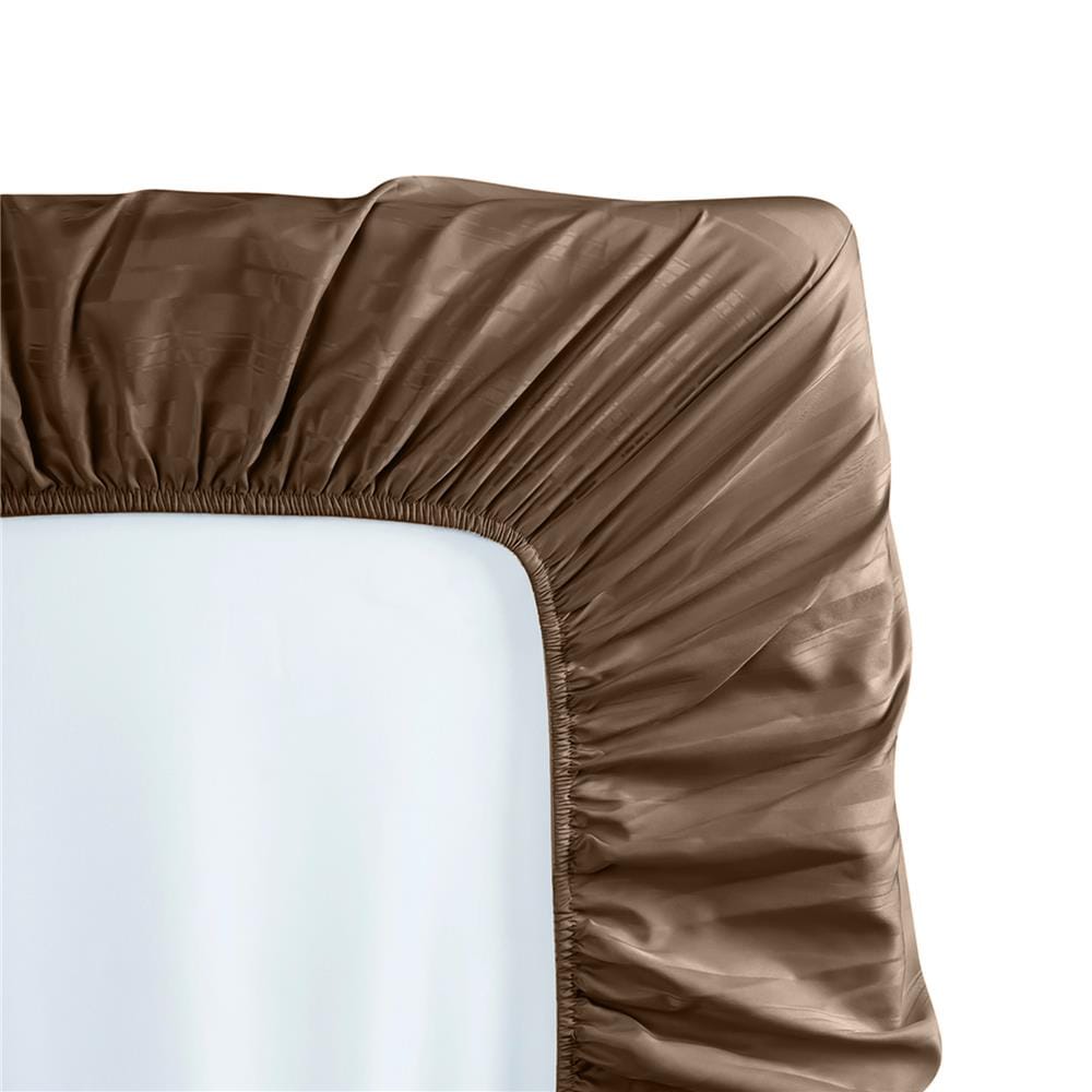 ชุดผ้าปูที่นอน 5 ฟุต (ชุด 3 ชิ้น) HOME LIVING STYLE LAMOON สี BROWN