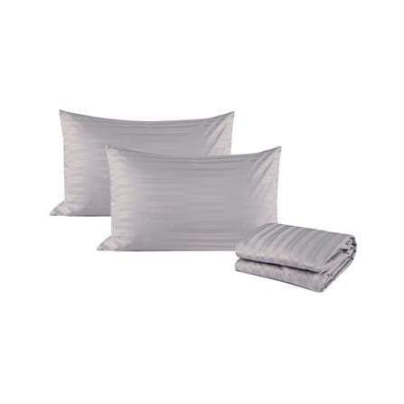 ชุดผ้าปูที่นอน 6 ฟุต (ชุด 3 ชิ้น) HOME LIVING STYLE LAMOON สี GREY_2