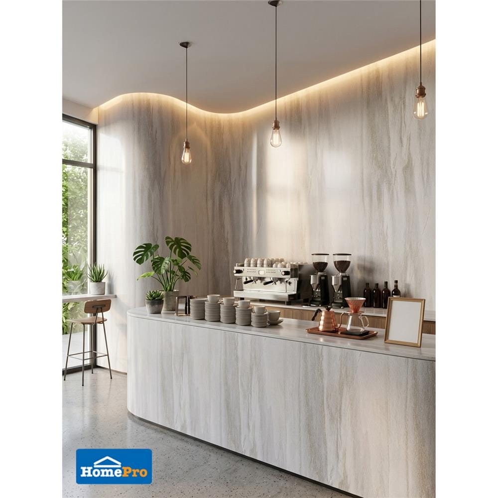 แผ่นหินวีเนียร์ STONE DECOR 122X244 ซม. สโมค เทา