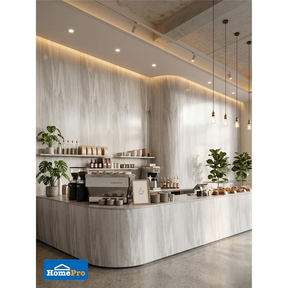แผ่นหินวีเนียร์ STONE DECOR 122X244 ซม. สโมค เทา