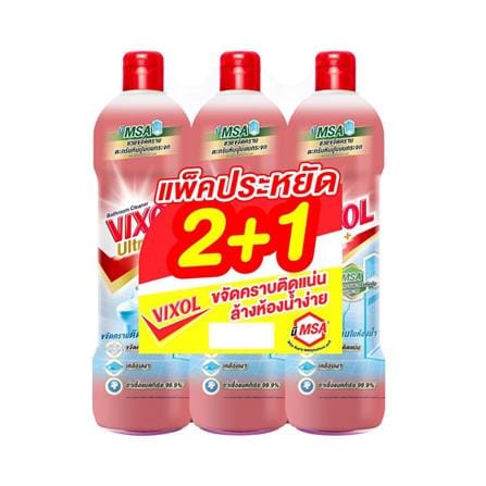 น้ำยาทำความสะอาด VIXOL อัลตร้า พลัส 800 มล. ซากุระ (แพ็ก 2+1 ชิ้น)_0