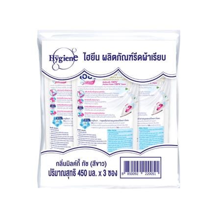 น้ำยารีดผ้าเรียบ HYGIENE 450 มล. มิลค์กี้ทัช (แพ็ก 3 ชิ้น)_1