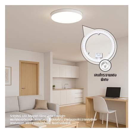 หลอด LED SHINING MAGNET CIRCULAR GLOW 24 วัตต์ DAYLIGHT_4