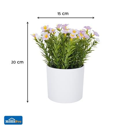 ดอกไม้ประดิษฐ์สีชมพู SPRING 20ซม._4