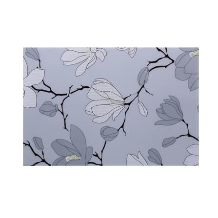 แผ่นรองจาน PVC SRITHAI WHITE GRAY FLOWER (แพ็ก 4 ชิ้น)_1