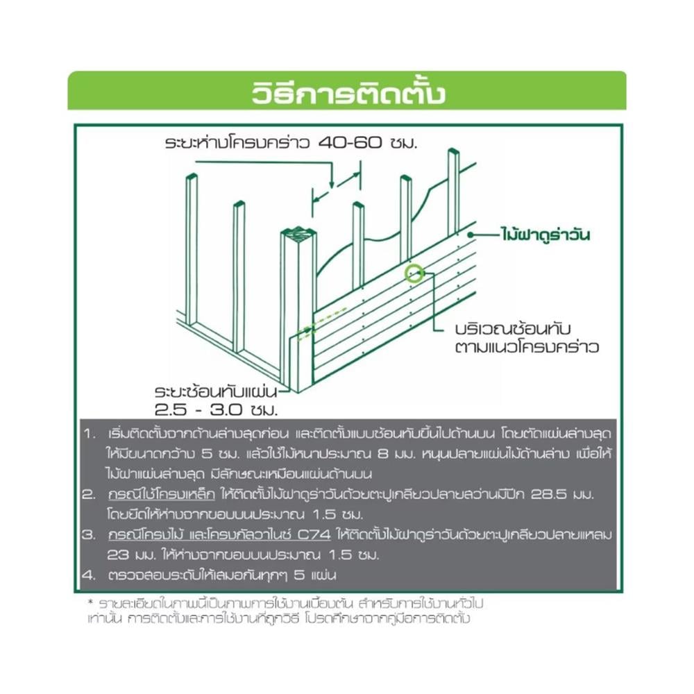ไม้ฝา DURAONE 20x300x0.8 ซม. สีเทาสโมคเกรย์