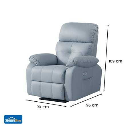 เก้าอี้ปรับนอนไฟฟ้า FURDINI CHARLIE/PET FRIENDLY สีฟ้าอมเทา_8