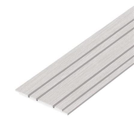ไม้ผนังบังใบ ลายเสี้ยน DURAONE เมโล่ 01 23.6x300x1 ซม. สีซีเมนต์_0