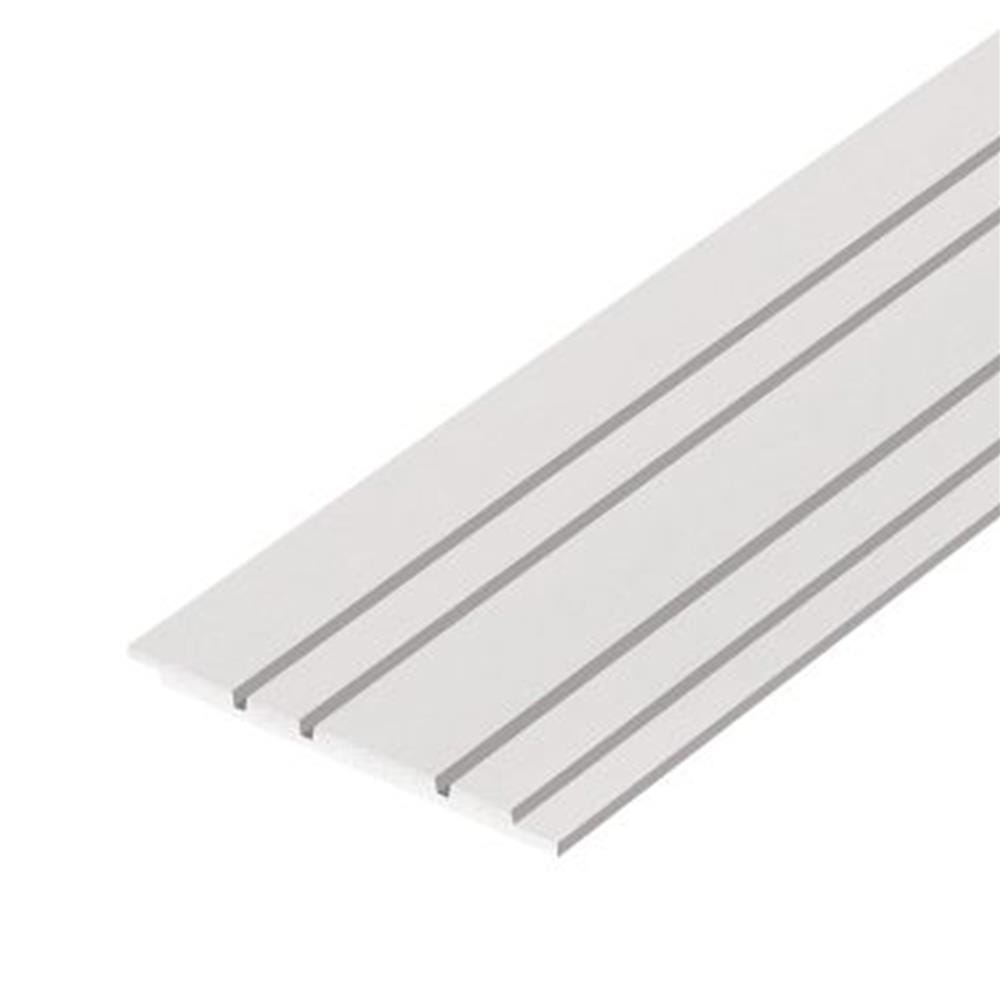ไม้บังใบ DURAONE เมโล่ 01 23.6x300x1.0 ซม. สีซีเมนต์