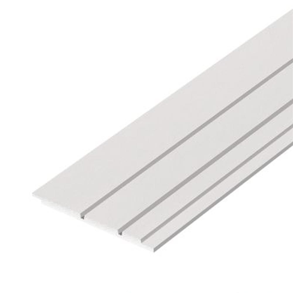 ไม้บังใบ DURAONE เมโล่ 02 23.6x300x1.0 ซม. สีซีเมนต์
