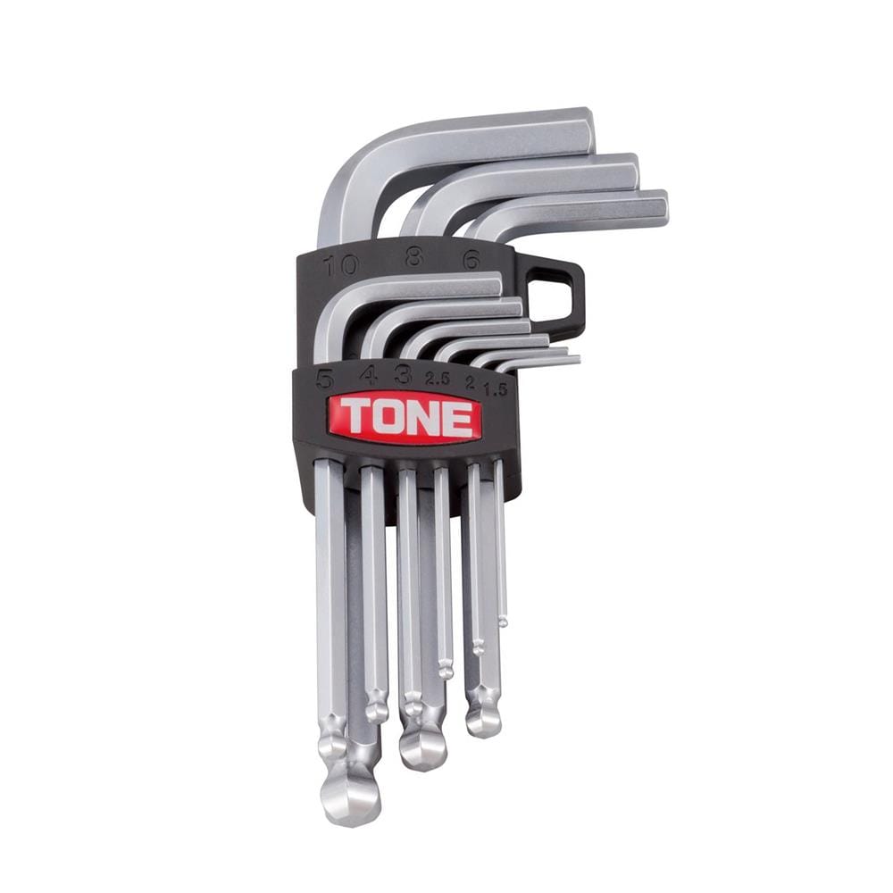 ชุดประแจหกเหลี่ยมหัวบอล TONE BS900 (ชุด 9 ชิ้น)