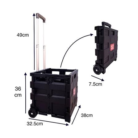 รถเข็นล้อลากอเนกประสงค์ BARCO FOSC-001-BLK สีดำ_3