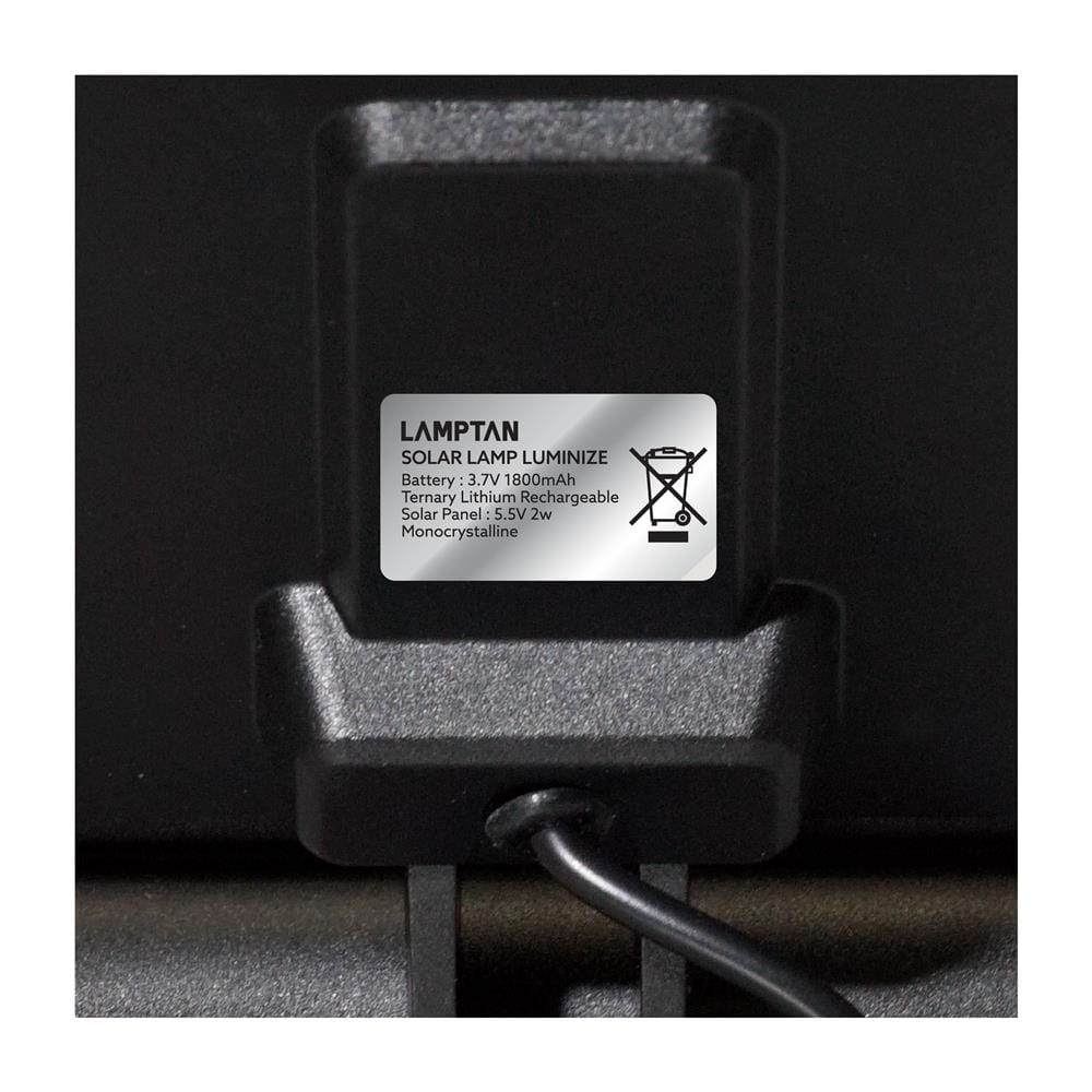 ไฟจัดสวน SOLAR LAMPTAN LUMINIZE 20 วัตต์ WARM WHITE สีดำ