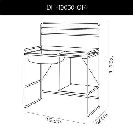 ซิงค์ขาตั้ง 1 หลุม 1 ที่พัก DYNA HOME DH-10050-C14 สีเงิน_5