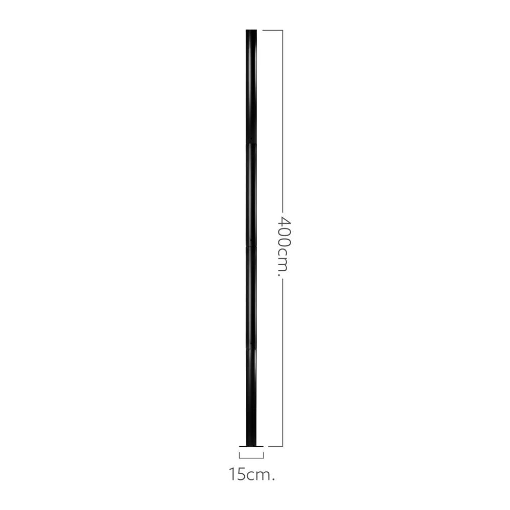 เสาไฟ SOLAR LAMPTAN POLE FOR STREETLIGHT 4 เมตร สีดำ
