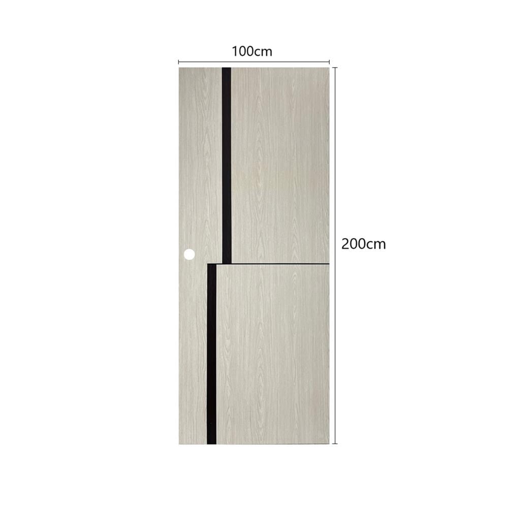 ประตูไม้ปิดผิว PVC N999 2238-2T 100x200 ซม. สีเบจ