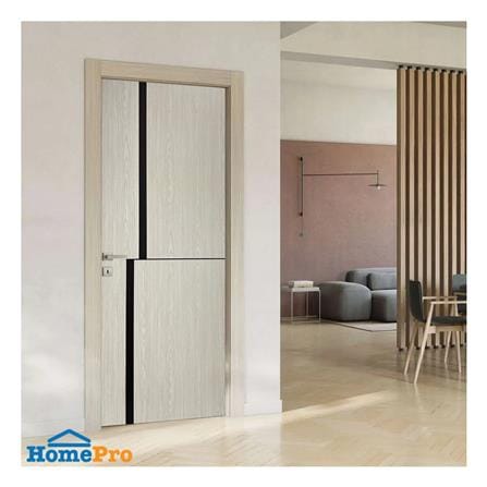 ประตูไม้ปิดผิว PVC N999 2238-2T 100x200 ซม. สีเบจ_3