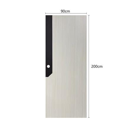 ประตูไม้ปิดผิว PVC N999 0738-2T 90x200 ซม. สีเบจ_4