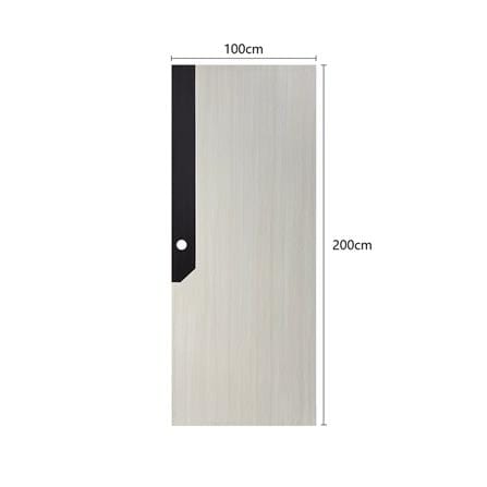 ประตูไม้ปิดผิว PVC N999 0738-2T 100x200 ซม. สีเบจ_4