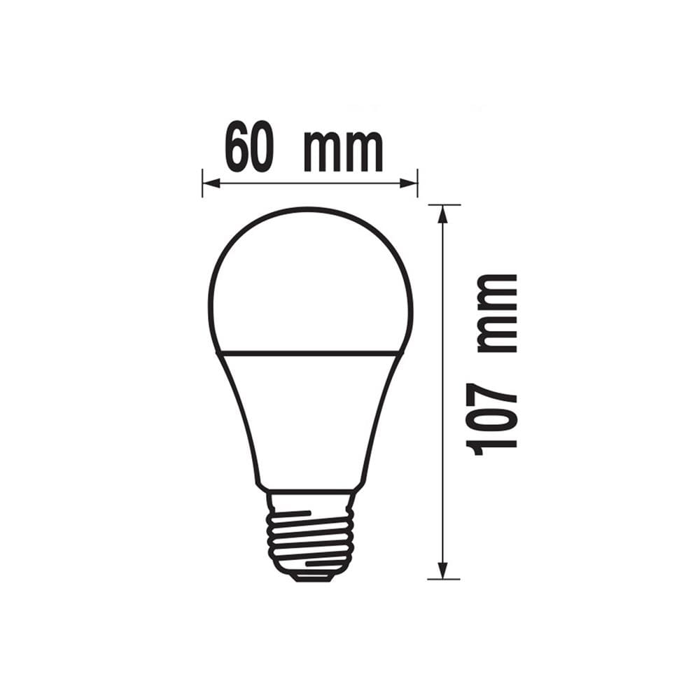 หลอด LED A60 KIMMIE 9 วัตต์ DAYLIGHT E27 (แพ็ก 2 ชิ้น)
