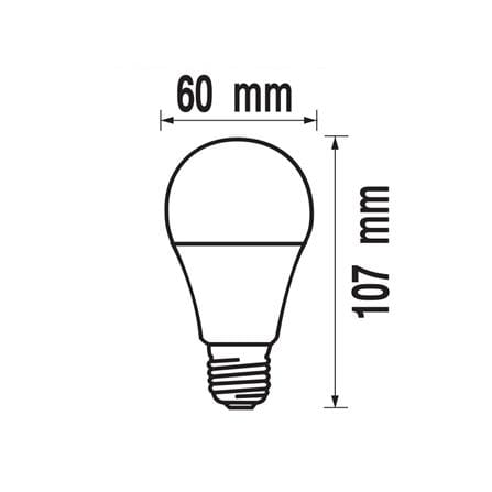 หลอด LED RACER A60 KIMMIE 7 วัตต์ WARM WHITE E27 (แพ็ก 2 ชิ้น)_3