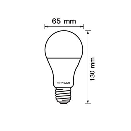 หลอด LED RACER A65 KIMMIE 15 วัตต์ DAYLIGHT E27 (แพ็ก 2 ชิ้น)_3