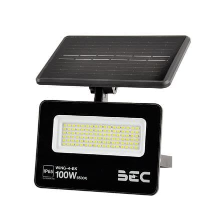 ไฟผนังภายนอก SOLAR BEC WING-4 100 วัตต์ DAYLIGHT สีดำ_0