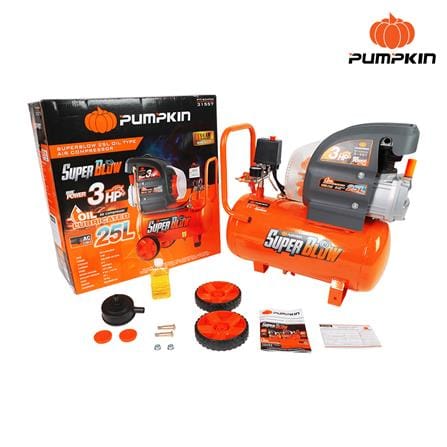 ปั๊มลมโรตารี่ PUMPKIN PTT-S3HP25 3 แรงม้า 25 ลิตร_2