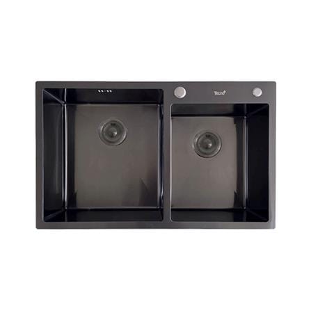 ซิงค์ฝัง 2 หลุม TECNOPLUS TNP 805023 BK สีดำ_0