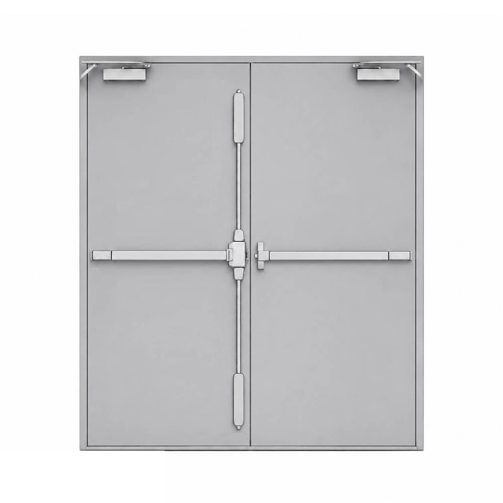 ชุดประตูเหล็กทนไฟ VECO 200x200 ซม. สีเทา
