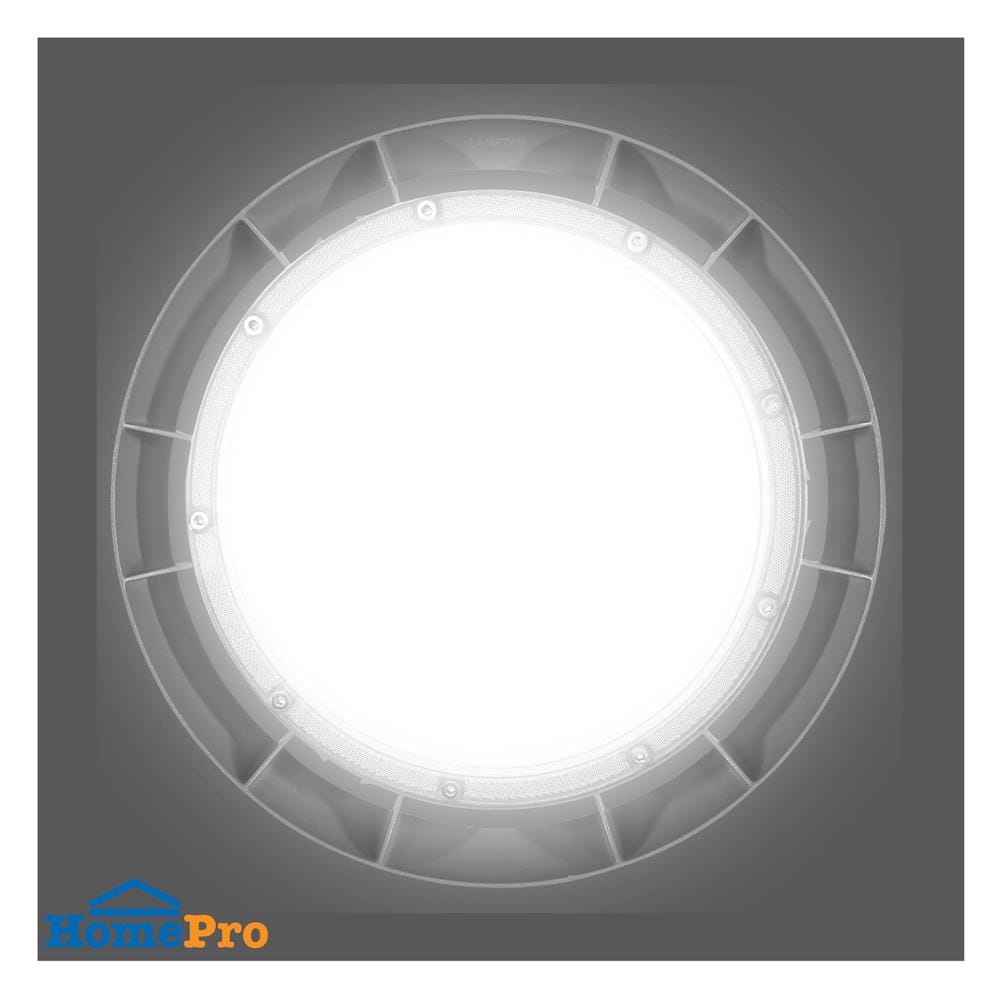 โคมไฮเบย์ LED LAMPTAN AIRFLOW 300 วัตต์ DAYLIGHT สีเทา