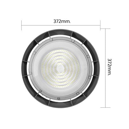 โคมไฮเบย์ LED LAMPTAN AIRFLOW 300 วัตต์ DAYLIGHT สีเทา_8
