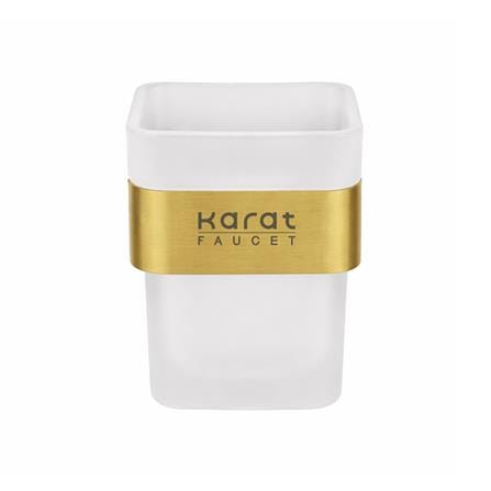 ที่วางแก้วน้ำ KARAT FAUCET KB-02-411-41 สีขาว-ทองด้าน_1